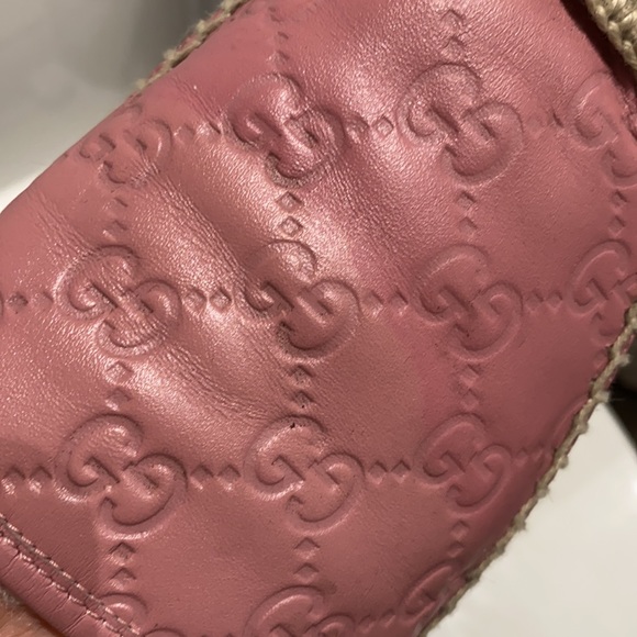 Gucci espadrilles pink leather - GG - Picture 6 of 8